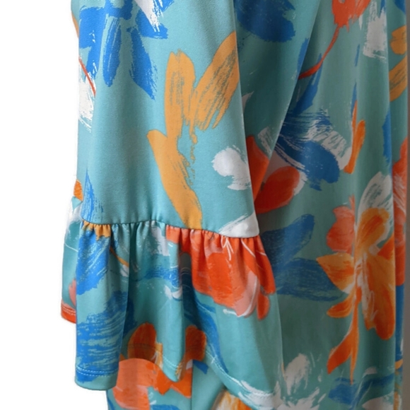 Ruby Rd. Floral Shift Dress. XL - Picture 4 of 8